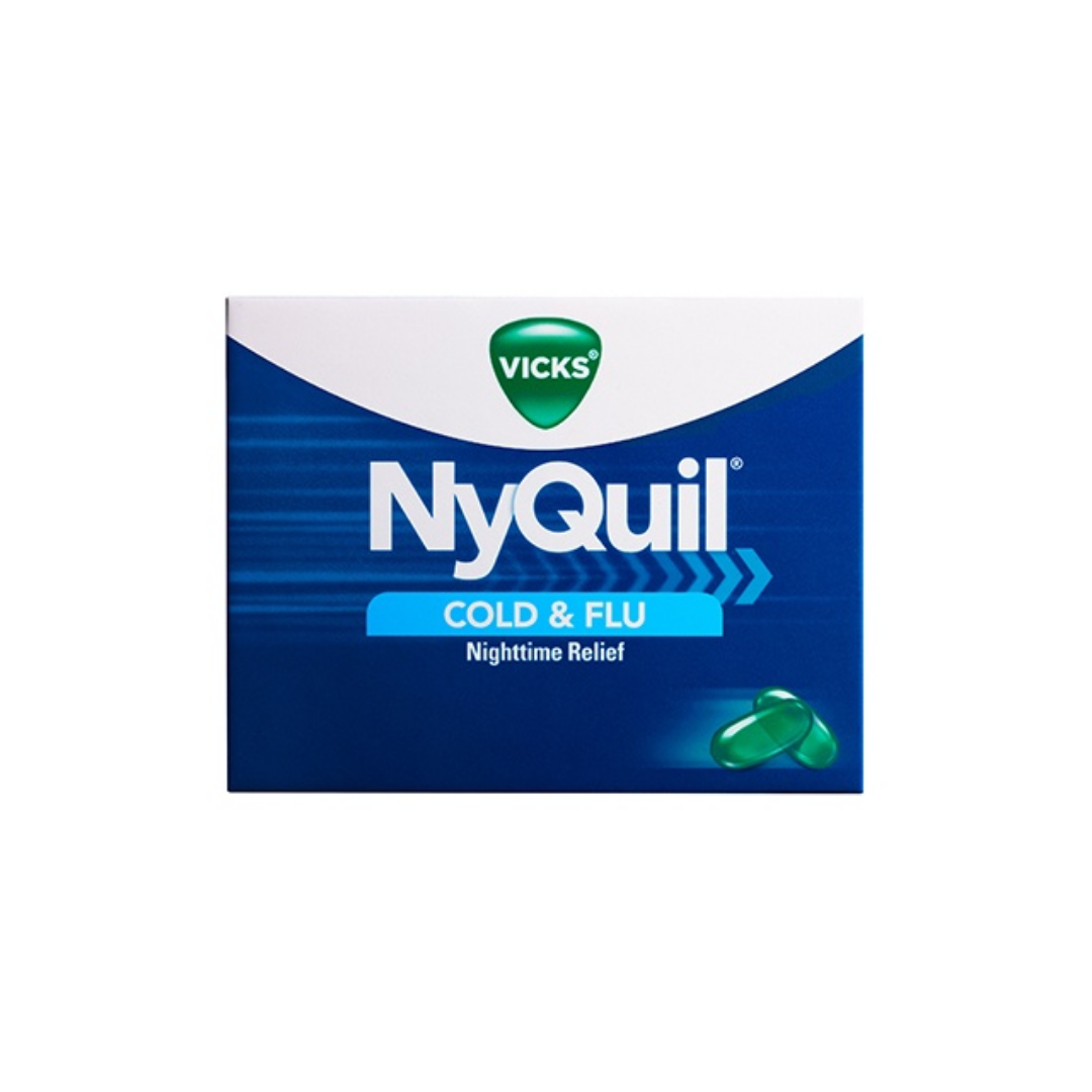 NYQUIL COLD & FLU  LIQUIDCAPS 8 ct