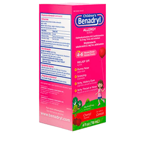 CHILDREN ALLERGY RELIEF LIQUID CHERRY 4 oz