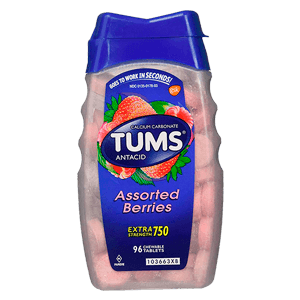 ANTIACID CHEWABLE ASSORTED FRUIT TABLETS 72t