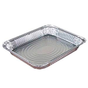 ALUMINUM PAN HALF SHALLOW 100 ct