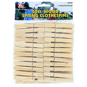 WOOD CLOTHESPIN 50 ct