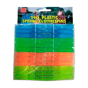 PLASTIC CLOTHESPIN 24 ct