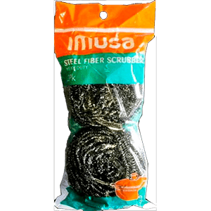 STAINLESS STEEL SCRUBBER 35grm 2pk