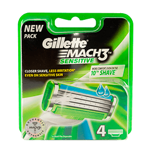 MACH3 SENSITIVE REPLACEMENT BLADES 4 ct