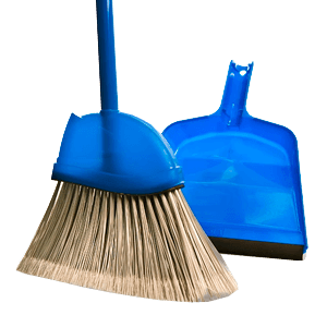 ANGLE BROOM MEDIUM S/CLIP-ON DUSTPAN