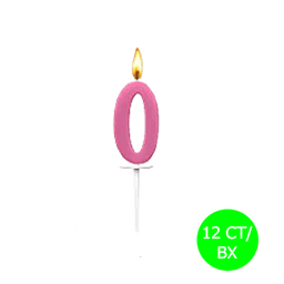 BIRTHDAY CANDLE # 0 12 ct - Candles & Lighters