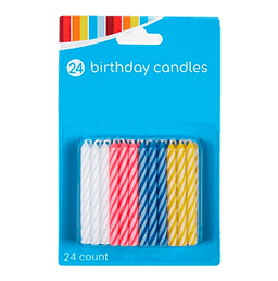 BIRTHDAY CANDLE  24/12 ct - Candles & Lighters