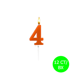 BIRTHDAY CANDLE # 4 12 ct - Candles & Lighters