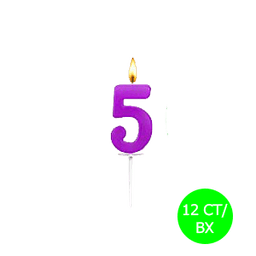 BIRTHDAY CANDLE # 5 12 ct - Candles & Lighters