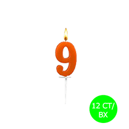 BIRTHDAY CANDLE # 9 12 ct - Candles & Lighters