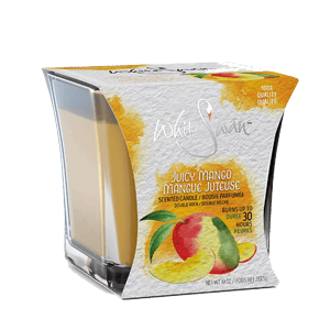 SCENTED CANDLE JUICY MANGO 6/10 oz