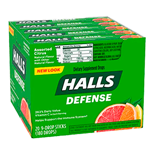 RELIEF COUGH DROPS VITAMIN-C CITRUS 20/9 ct