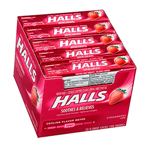 RELIEF COUGH DROPS STRAWBERY 20/9 ct