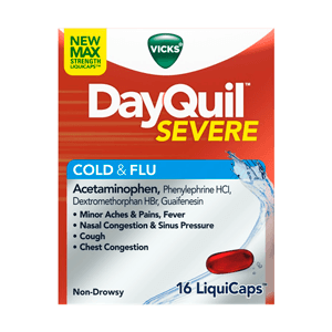 DAYQUIL SEVERE COLD & FLU LIQUIDCAPS 16 ct