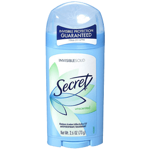 UNSCENTED INVISIBLE SOLID DEODERANT 2.6 oz
