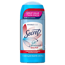 Secret - INVISIBLE SOLID BERRY FRESH SCENT DEODORANT 2.6 oz - bed & bath
