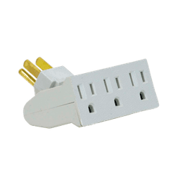 Bright Way - 3 OUTLET GROUNDED WALL TAP - Batteries/electrical