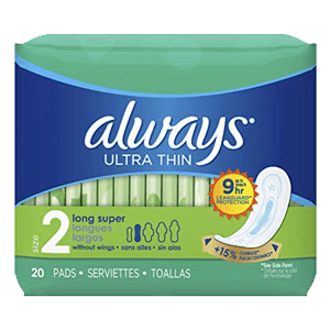 ULTRA THIN LONG SUPER PADS 12/20 ct