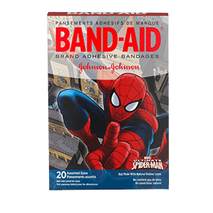 ADHESIVE BANDAGE SPIDER MEN 20 ct