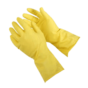 YELLOW PLASTIC GLOVE MEDIUM