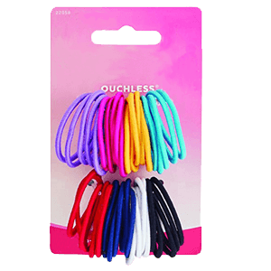 PONY TAILS BAND ASSORTED COLORS 300 ct