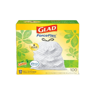 WHITE HANDI-BAG 13 gal 6/100 ct