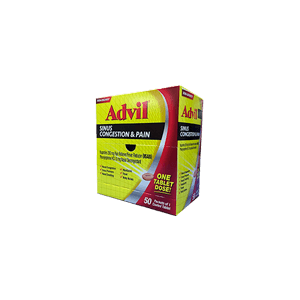 SINUS CONGESTION & PAIN TABLETS 50/2 ct