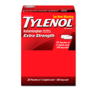 ACETAMINOPHEN EXTRA STRENGTH CAPLETS 20/2 ct
