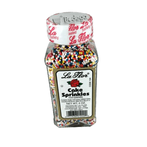 CAKE SPRINKLES MEDIUM SIZE 4 oz