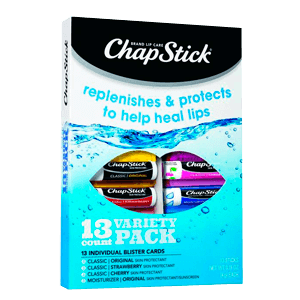LIP BALM ASSORTED HANG 13ct