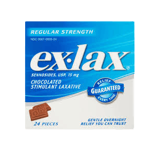 CHOCOLATE LAXATIVE TABLETS 24 ct