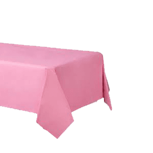 PINK  54"X108" RECTANGULAR PLASTIC TABLE COVER