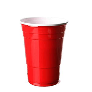 RED  PLASTIC CUPS 16 oz 36/15 ct