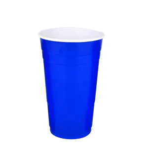 BLUE  PLASTIC CUPS 16 oz  36/15 ct