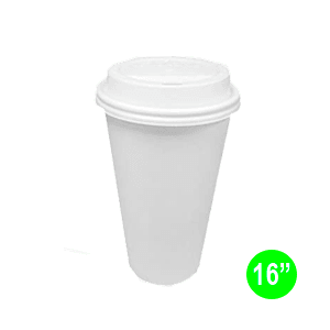 PAPER HOT CUP W/LID 16 oz  36/6 ct