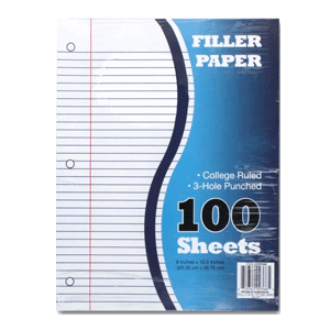 FILLER PAPER 100 sheets