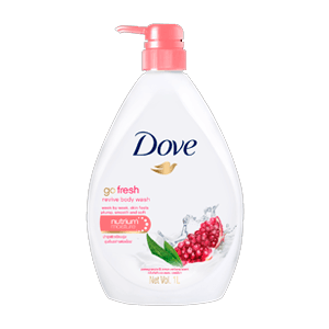 BODY WASH W/PUMP GO FRESH REVIVE POMEGRANATE 34 oz
