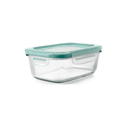 Chef Calley - RECTANGULAR GLASS FOOD CONTAINER W/LID 12.5 OZ - Home & Kitchen