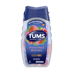 Tums - ANTIACID CHEWABLE ASSORTED BERRIES TABLETS 72 ct - Medicine