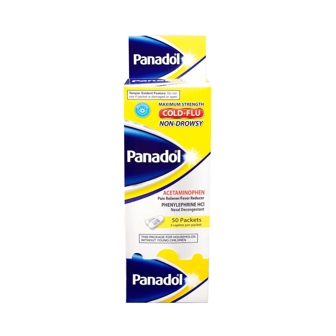 COLD & FLU NON-DROWSY ACETAMINOPHEN CAPLETS 50/2 ct