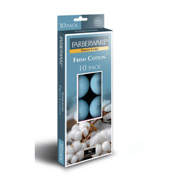 Farberware - TEALIGHT CANDLE FRESH COTTON 12/10CT - Candles & Lighters