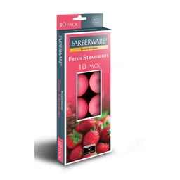 Farberware - TEALIGHT CANDLE STRAWBERRY 12/10CT - Candles & Lighters