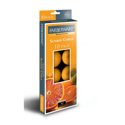 Farberware - TEALIGHT CANDLE SUNRISE CITRUS 12/10CT - Candles & Lighters