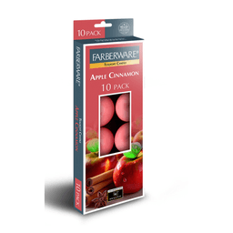 Farberware - TEALIGHT CANDLE APPLE CINNAMON 12/10CT - Candles & Lighters