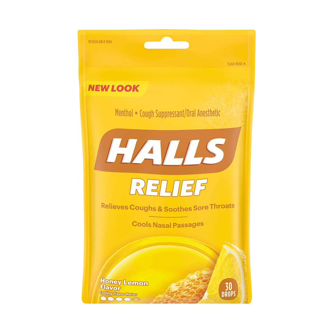 RELIEF COUGH DROPS HONEY LEMON BAG 30 ct