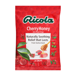 Ricola - THROAT DROPS CHERRY HONEY BAG 8/24 ct - Medicine