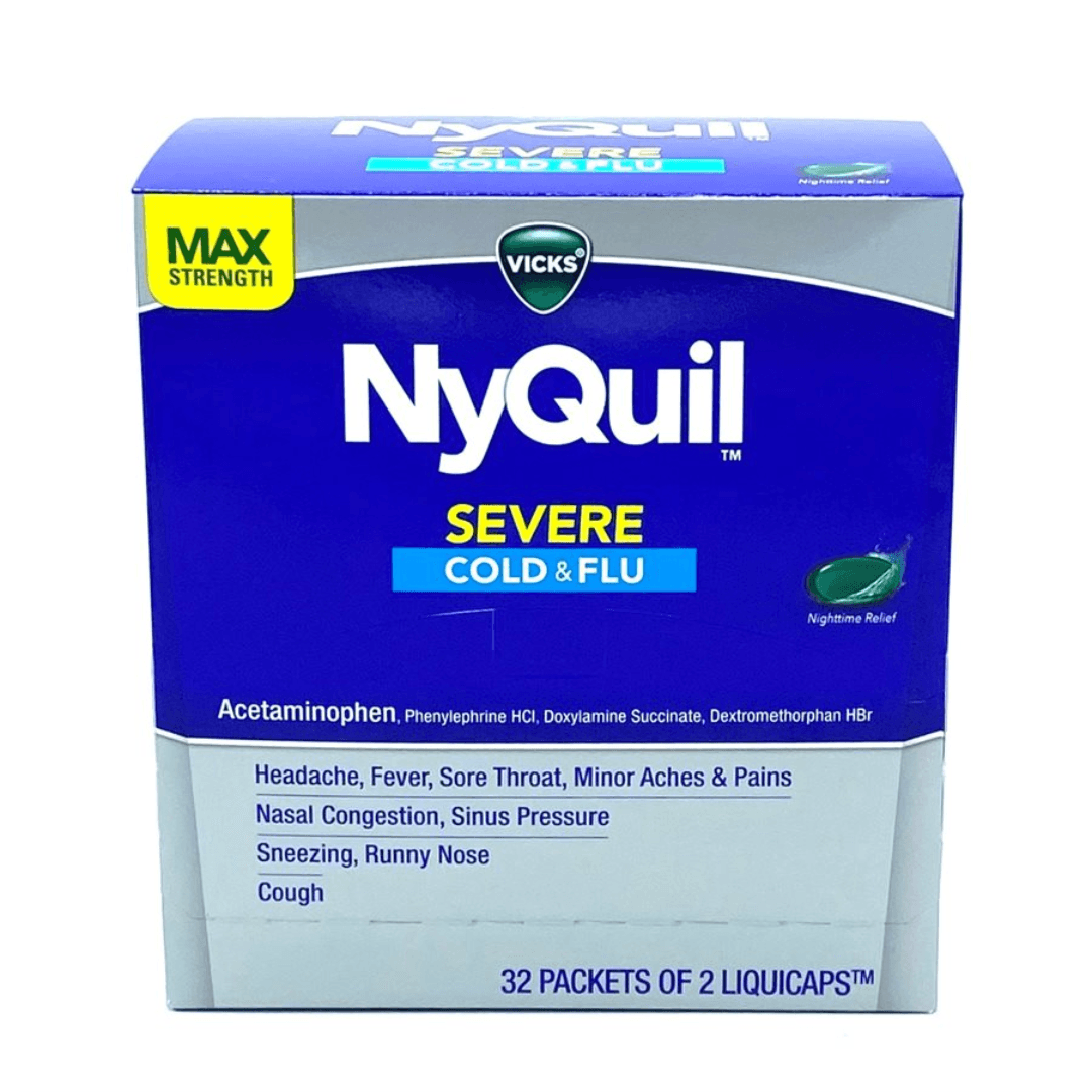 NYQUIL SEVERE COLD & FLU CAPLETS 32/2 ct