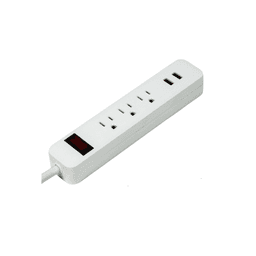 Bright Way - 3 OUTLET / 2 USB POWER STRIP - Batteries/electrical