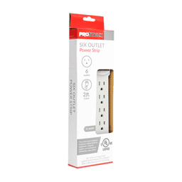 Protouch - 6 OUTLET POWER STRIP 2 ft - Batteries/electrical