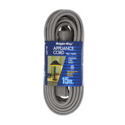 Bright Way - BRIGHT WAY APPLIANCE CORD 15 ft - Batteries/electrical